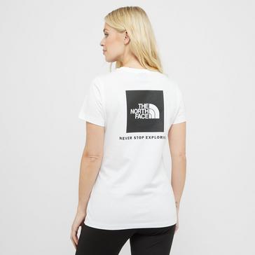 White The North Face Women’s Box NSE Slim Short Sleeve Tee