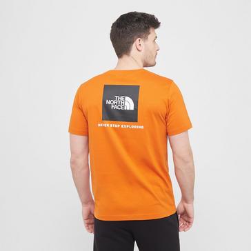 Orange The North Face Men’s Redbox Short Sleeve T-Shirt