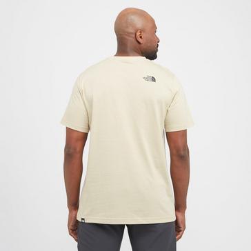 Beige The North Face Men’s Short Sleeve Simple Dome Tee