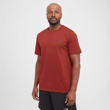 Red The North Face Men's Simple Dome T-Shirt