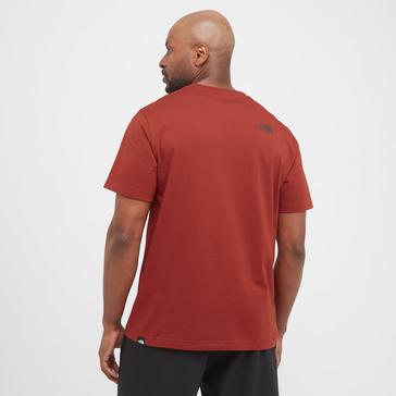 Red The North Face Men's Simple Dome T-Shirt