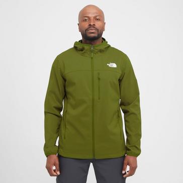 Green The North Face Men’s Nimble Softshell Hoodie