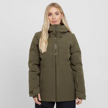 Khaki Mountain Peak Women’s Courchevel Waterproof Insulated Jacket