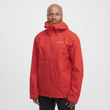 Red Montane Men's Spirit Lite Waterproof Jacket