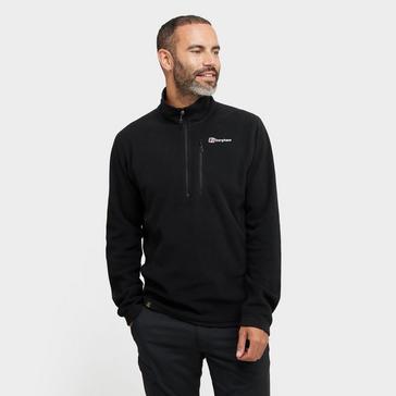 Black Berghaus Men’s Prism Micro PT Half-Zip Fleece Top