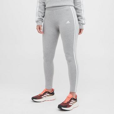 Grey adidas Women's 3 Stripes Leggings