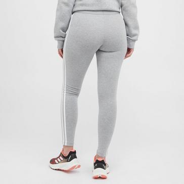 Grey adidas Women's 3 Stripes Leggings