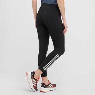 Black adidas Women's DailyRun 3-Stripes 7/8 Leggings