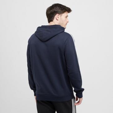 Navy adidas Men's Essentials Fleece 3-Stripes Hoodie