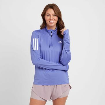 Blue adidas Women's Own the Run Half-Zip Jacket