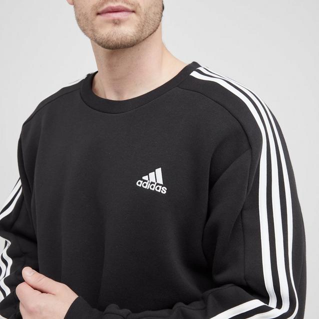 Adidas 3 stripe jumper mens deals