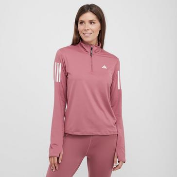 Pink adidas Women's Own the Run Half-Zip Jacket