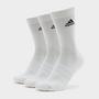 White adidas Men's Crew Socks 3 Pack
