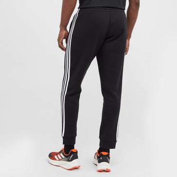 Black adidas Men's 3 Stripe Fleece Jogging Bottoms