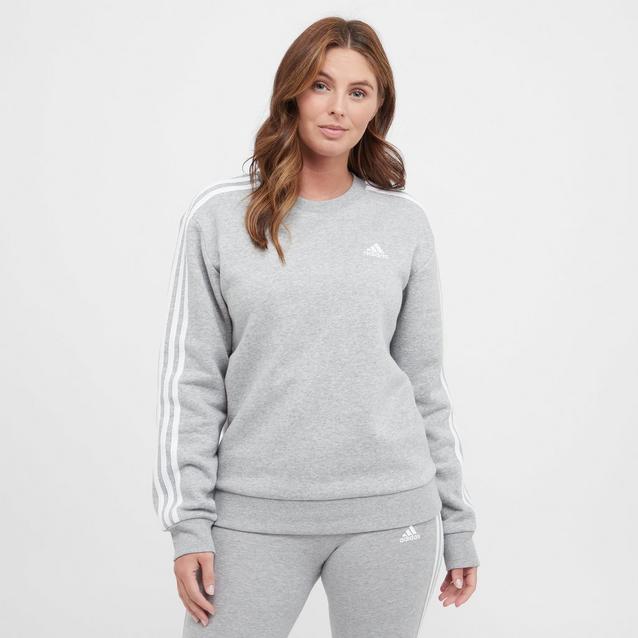 Grey adidas sweatshirt women's sale