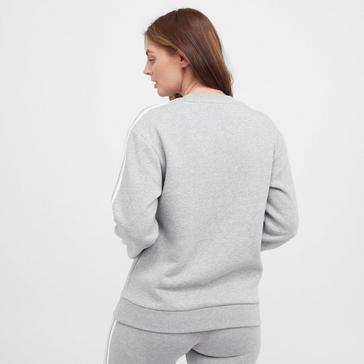 Grey adidas Women's 3-Stripe Sweatshirt