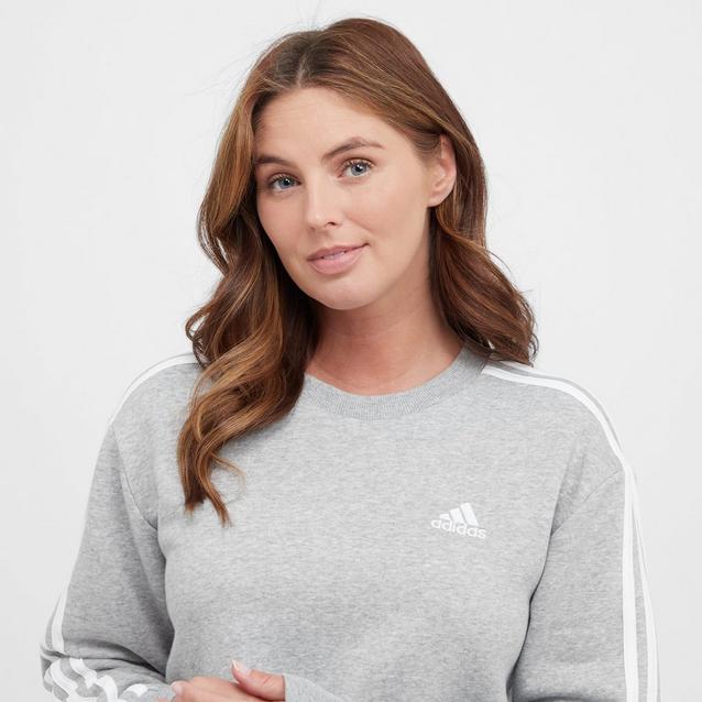 adidas Women s 3 Stripe Sweatshirt Blacks