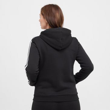 Black adidas Women's 3-Stripe Fleece Hoodie