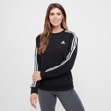 Black adidas Women's 3-Stripe Sweatshirt