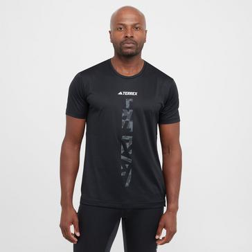 Black adidas Terrex Men's Agravic Trail Running Tee