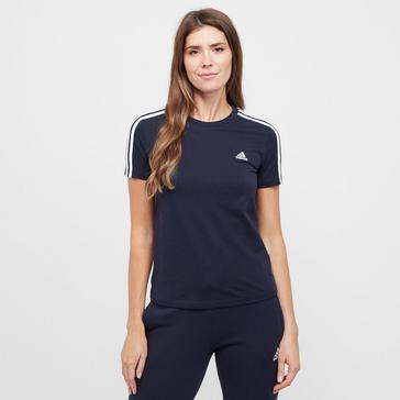 Navy adidas Women's 3 Stripe T-shirt