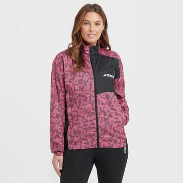 Pink adidas Terrex Women's Trail Running Wind Jacket