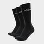 Black adidas Men's Crew Socks 3 Pack