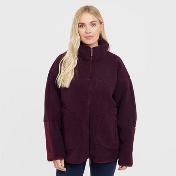 Purple SWEATY BETTY Women’s Plush Textured Zip Up Fleece