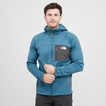 Blue The North Face Men's Hathersage Full Zip Hooded Fleece