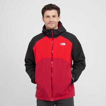 Red The North Face Men's Stratos Waterproof Jacket