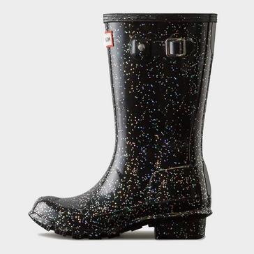 Black Hunter Kids’ Giant Glitter Wellington Boots