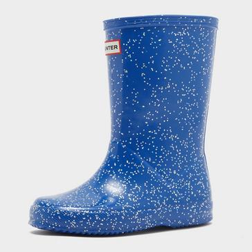 Blue Hunter Kids’ Original First Classic Glitter Wellington Boots