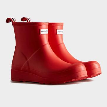 Red Hunter Women’s Play Short Red Wellington Boots