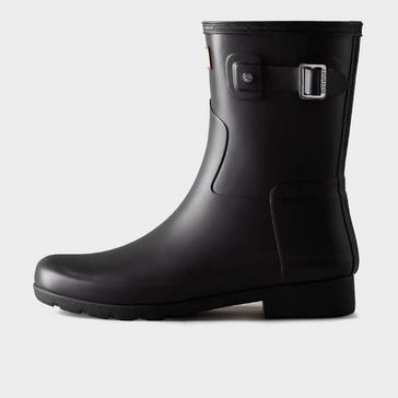 Black Hunter Women’s Refined Slim Fit Short Black Wellington Boots