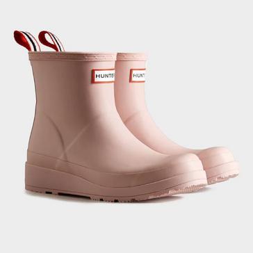 Pink Hunter Women’s Play Short Pink Wellington Boots