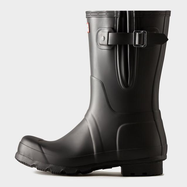 Hunter men's original short wellington boots best sale