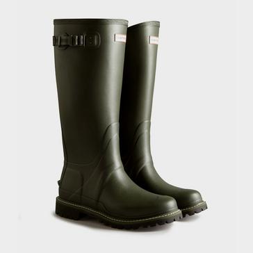 Green Hunter Men’s Balmoral Tall Wide Commando Wellington Boots 