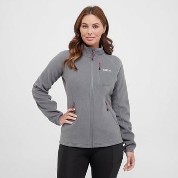 Grey OEX Women’s Braidwood Full Zip Fleece