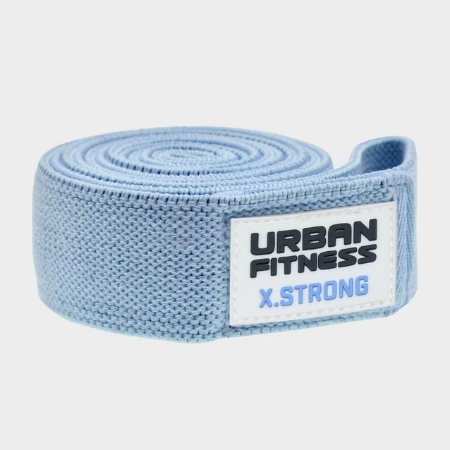 Urban Fitness Fabric Resistance Band - Extra Strong, Sky Blue, For Full Body Workout & Pilates