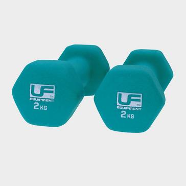 Blue Urban fitness Hex Dumbbells Pair 2kg