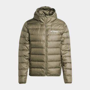 Green adidas Men’s Multi Light Down Hooded Jacket