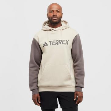 Beige adidas Terrex Men's Logo Hoodie