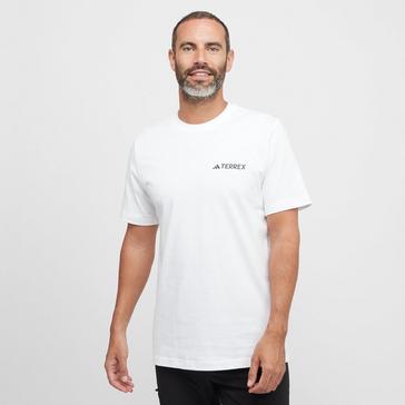 White adidas Terrex Men's Graphic Tee