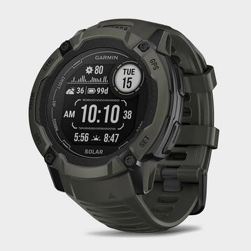 Green Garmin Instinct 2X Solar Multi-Sport GPS Smartwatch