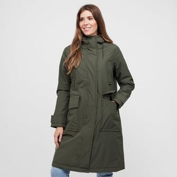 Khaki Regatta Women's Orla Kiely Longline Waterproof Jacket