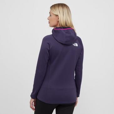 Purple The North Face Women’s Hathersage Full Zip Hooded Fleece