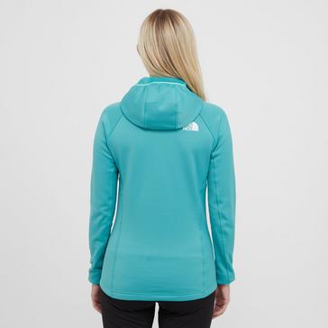 Blue The North Face Women's Hathersage Full Zip Hooded Fleece