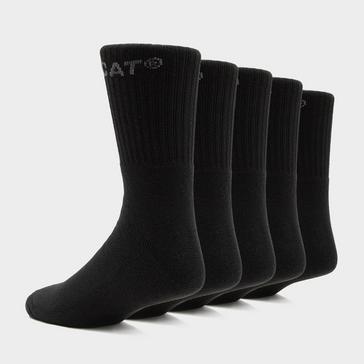 Black CAT Premium Work Socks Pack of Five