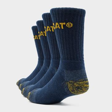 Navy CAT Premium Work Sock Pack of 4