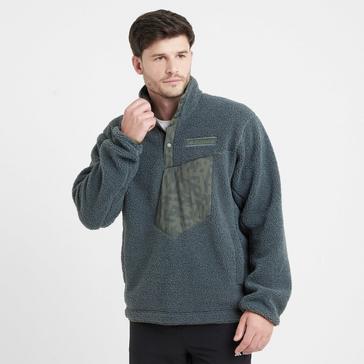 Green adidas Men’s Xploric High Pile Fleece Pullover Sweatshirt